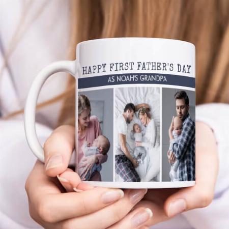 Happy Father's Day Collage Customized Photo Printed Coffee Mug