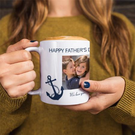 Photo Collage Happy Fathers Day Customized Photo Printed Coffee Mug