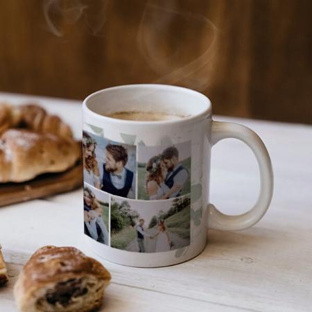 Wedding Multi Photo Collag Customized Photo Printed Coffee Mug