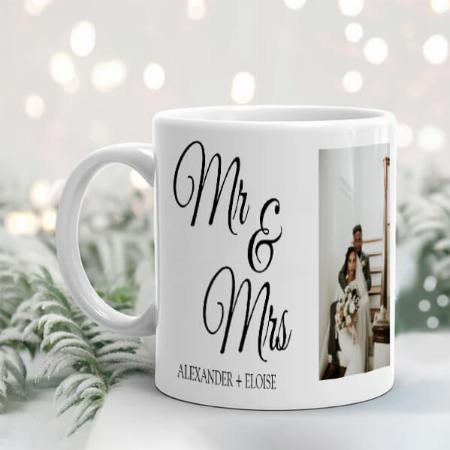 Wedding Anniversary Couples Picture Customized Photo Printed Coffee Mug