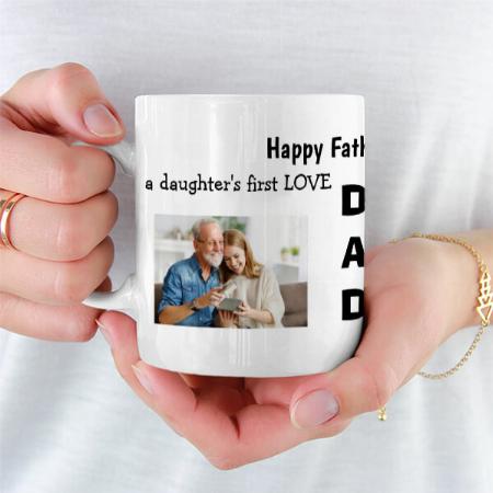 Happy Fathers Day Customized Photo Printed Coffee Mug