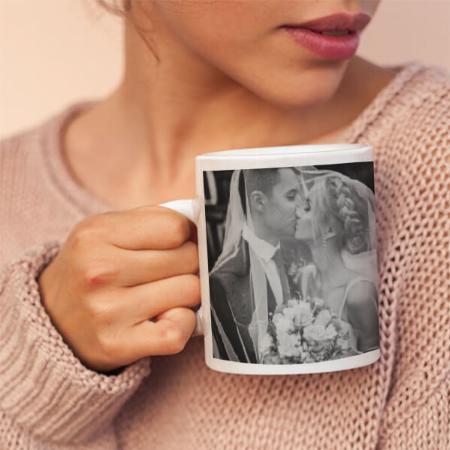 Modern Day Couple Customized Photo Printed Coffee Mug