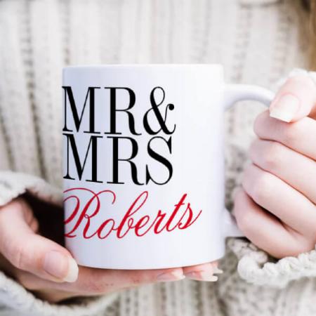 Mr and Mrs Anniversary Customized Photo Printed Coffee Mug