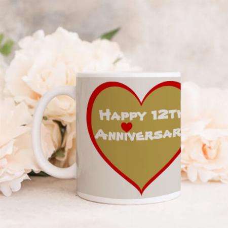 Happy Anniversary  Customized Photo Printed Coffee Mug