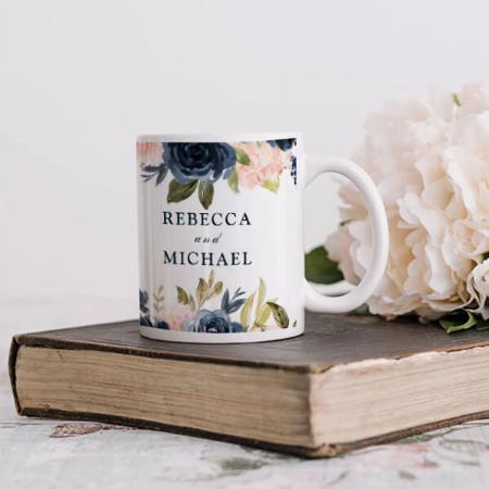 Floral Design Customized Photo Printed Coffee Mug