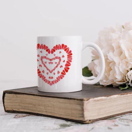 Heart Design Customized Photo Printed Coffee Mug