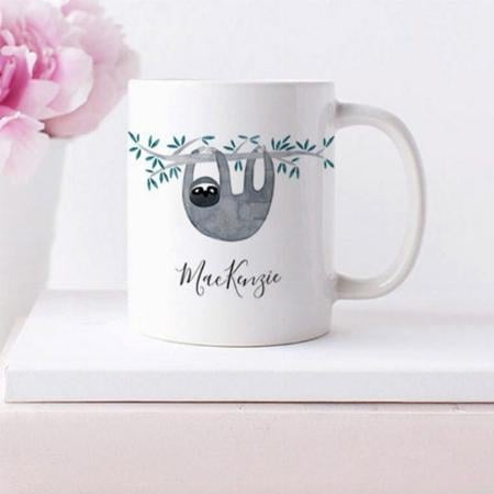 Cute Sloth Design Customized Photo Printed Coffee Mug