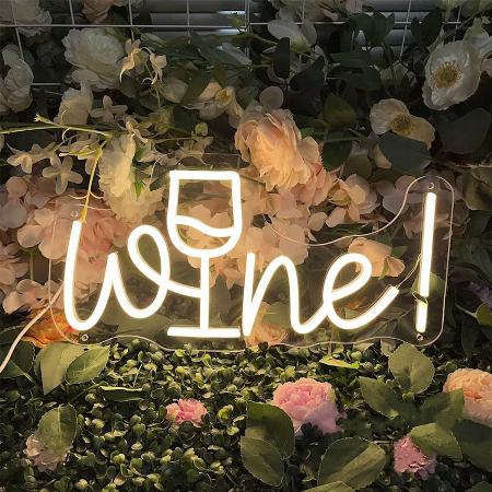 Wine Party Neon Sign Wall Hanging