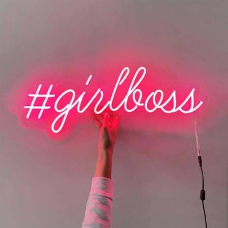 Girlboss Neon Sign Wall Hanging