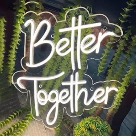 Better Together Neon Sign Wall Hanging