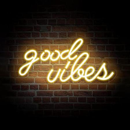 Good Vibes Neon Sign Wall Hanging