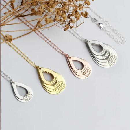 Multiple Modern Name Customized Name Necklace Pendants