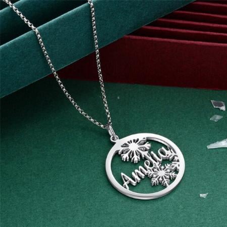Floral Name Customized Name Necklace Pendants