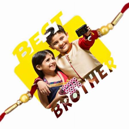 Best Brother Design Customized Photo Printed Rakhi