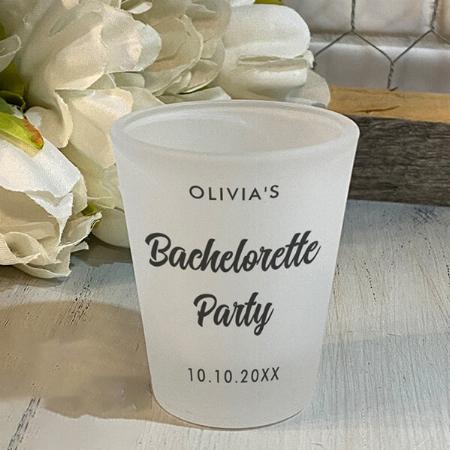 Bachelorette Party Bridal Shower Customized Photo Printed Shot Glass