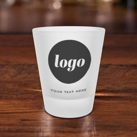 Simple Logo with Name Customized Photo Printed Shot Glass