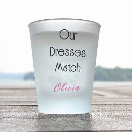 Funny Black Pink Quotes Customized Photo Printed Shot Glass