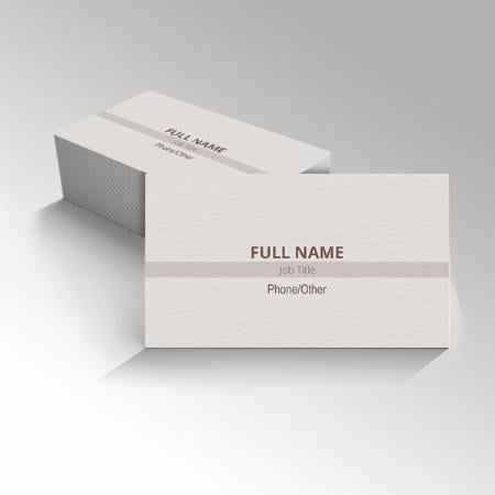 Grey Color Customized Rectangle Visiting Card