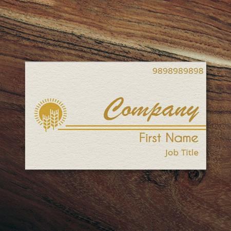 Greenery Customized Rectangle Visiting Card