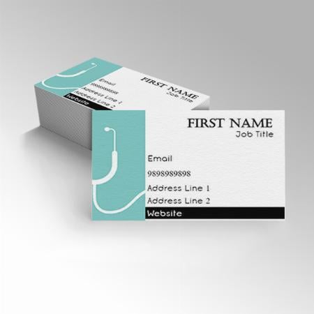 Green Theme Customized Rectangle Visiting Card