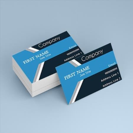 Dual Color Customized Rectangle Visiting Card