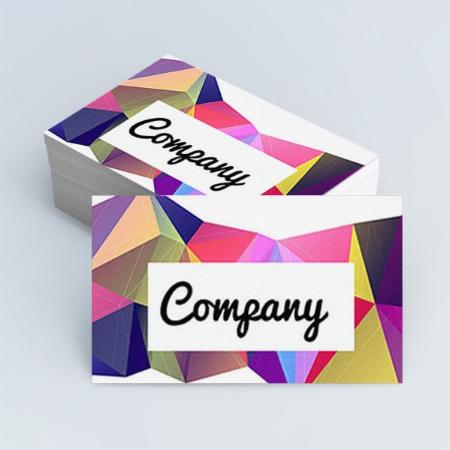 Multicolor Customized Rectangle Visiting Card