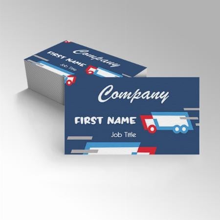 Fast Blue Customized Rectangle Visiting Card
