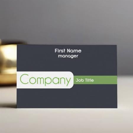 Lime Green Customized Rectangle Visiting Card