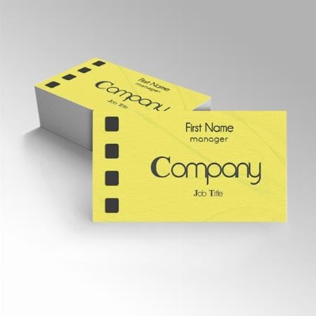 Lime Yellow Customized Rectangle Visiting Card