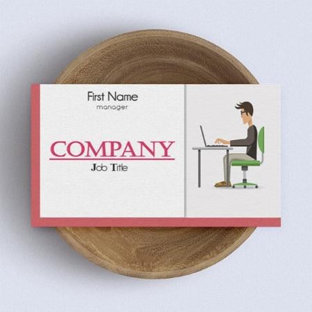 Student Customized Rectangle Visiting Card