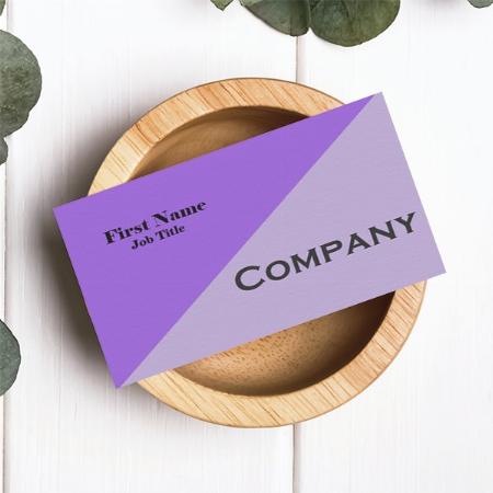 Purple Customized Rectangle Visiting Card