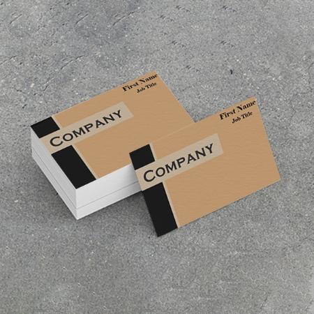 Brown & Black Customized Rectangle Visiting Card
