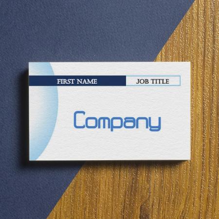 Rising Blue Customized Rectangle Visiting Card