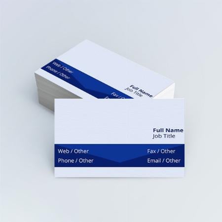 Light Blue Customized Rectangle Visiting Card