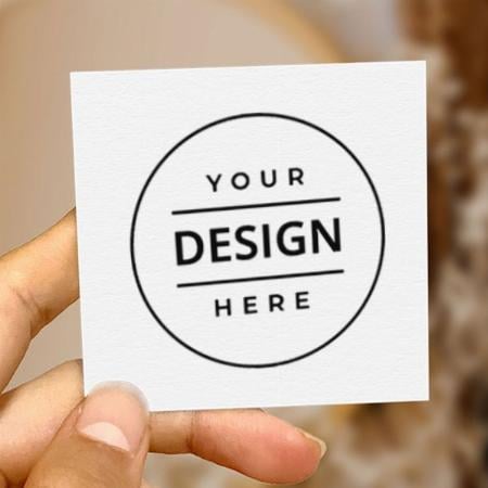 Basic Design Customized Square Visiting Card