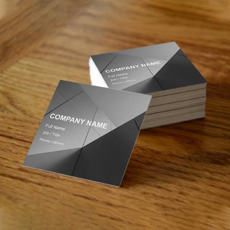 Grey Prism Customized Square Visiting Card