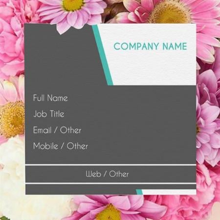 Company Design Customized Square Visiting Card