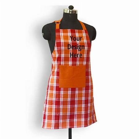 Multi-Color Customized Checkered Apron (includes 1 Apron And 1 Oven Mitts)