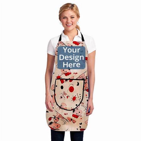 Multicolour Customized PVC Waterproof Adjustable Kitchen Apron with Front Pocket