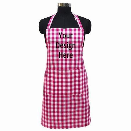 Gingham Rose Customized Cotton Kitchen Cooking Aprons
