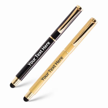 Black and Golden Customized Metal Ball Pen Pack of 2