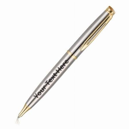 Silver Customized Hayman 24 CT Gold Plated Ball Pen With Box