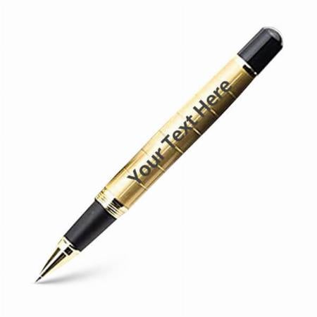 Black and Gold Customized Hayman Roller Pen