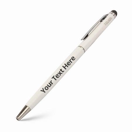 Glossy White Customized Teuer Slim Body Pen