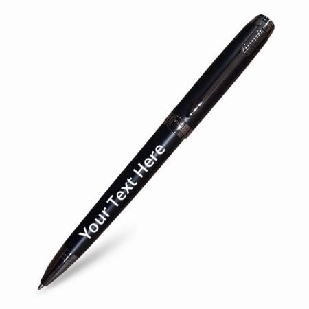 Black Customized Parker Ambient Gunmetal Trim Ballpoint Pen