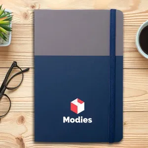 Customized Notebook Formate Buy Navy Blue & Grey Customized Two Tone A5 Notebook with Fastener ...