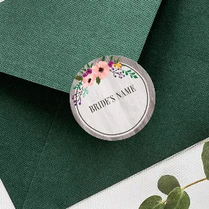 Envelope Sticker Seal Buy Floral Design Customized Printed Envelope Seal Sticker | yourPrint