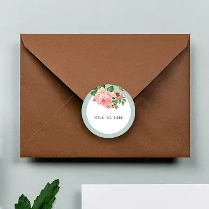 Envelope Sticker Seal Buy Floral Customized Printed Envelope Seal Sticker | yourPrint