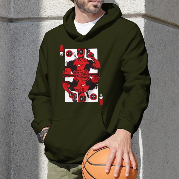 Ace Card Customized Unisex Printed Hoodie with Pockets