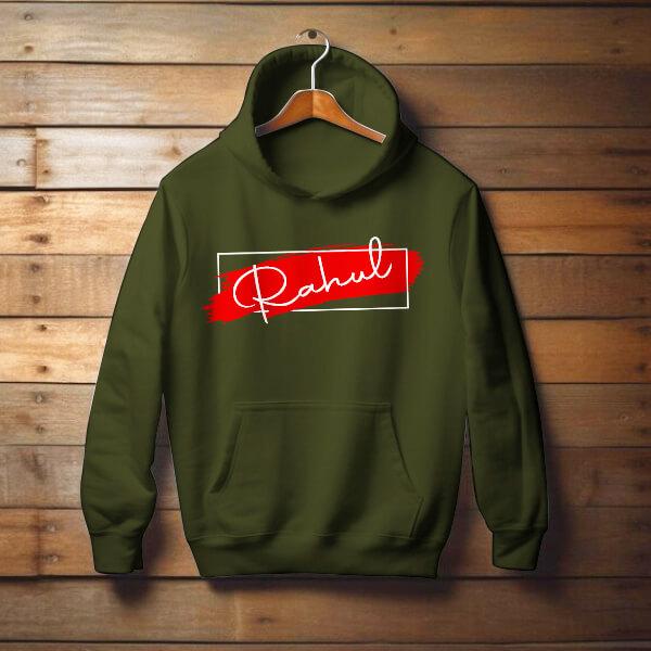 Name with Sign Customized Unisex Printed Hoodie with Pockets